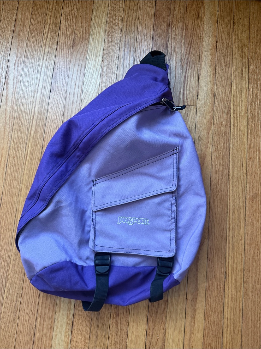 Jansport Two-Tone Purple Sling Backpack - Lavender & Royal Purple